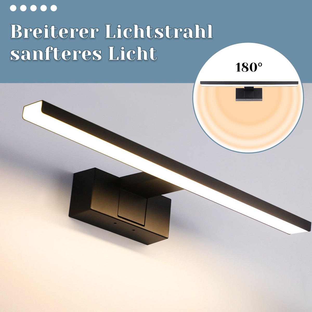 SPIEGELLEUCHTE Oberhausen 30/5.1/12.8 cm - Schwarz, Metall (30/5.1/12.8cm) - Nettlife