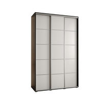 SCHWEBETÜRENSCHRANK 235,2/160/45 3-türig - Silberfarben/Schwarz, Holz/Metall (160/235/45cm) - Abiks Möbel