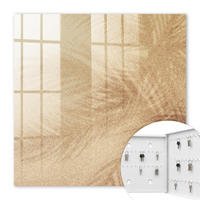SCHLÜSSELBOX Weiß 30x30 cm – Türöffnung nach rechts - Schaumspuren - Beige, Metall (30/30/5cm) - TULUP