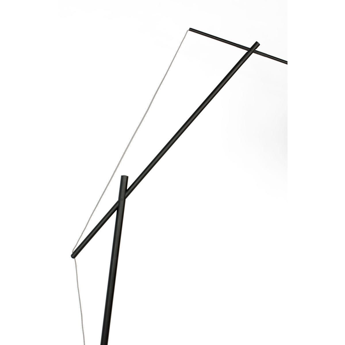 STEHLAMPE Tokio Schwarz - Schwarz, Metall (168/50/210cm) - Housecraft Living