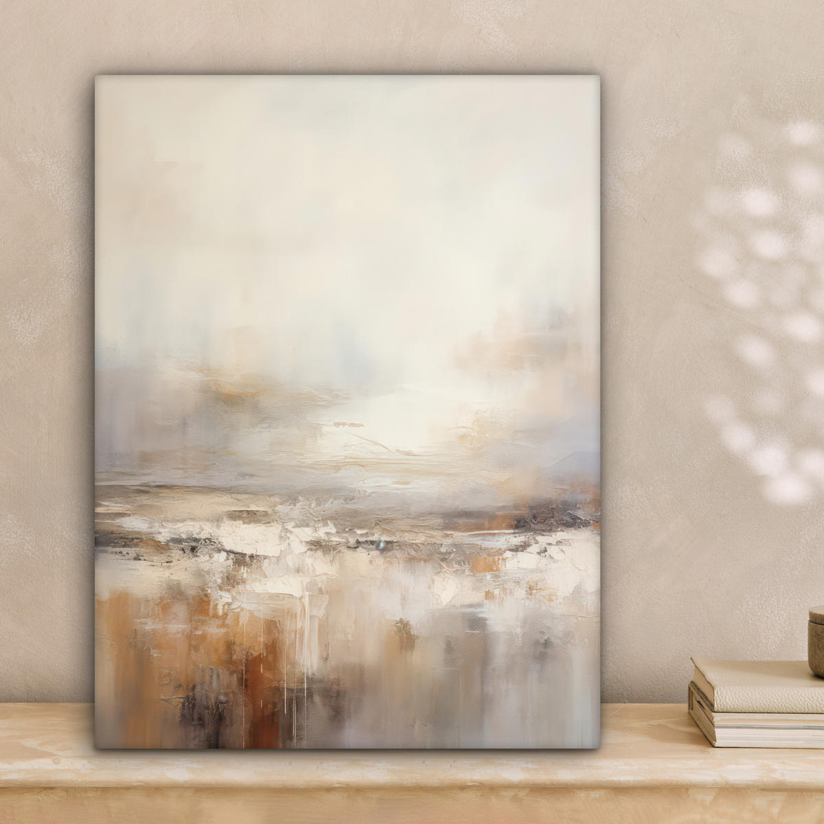 LEINWANDBILD - Kunst - Industriell - Grau - Braun - Abstrakt - 30x40 - Bilder - Sandfarben, Textil (30/40cm) - MuchoWow