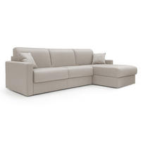 ECKSOFA LINKS Chris - Creme, Textil (268/96cm) - Divani.store