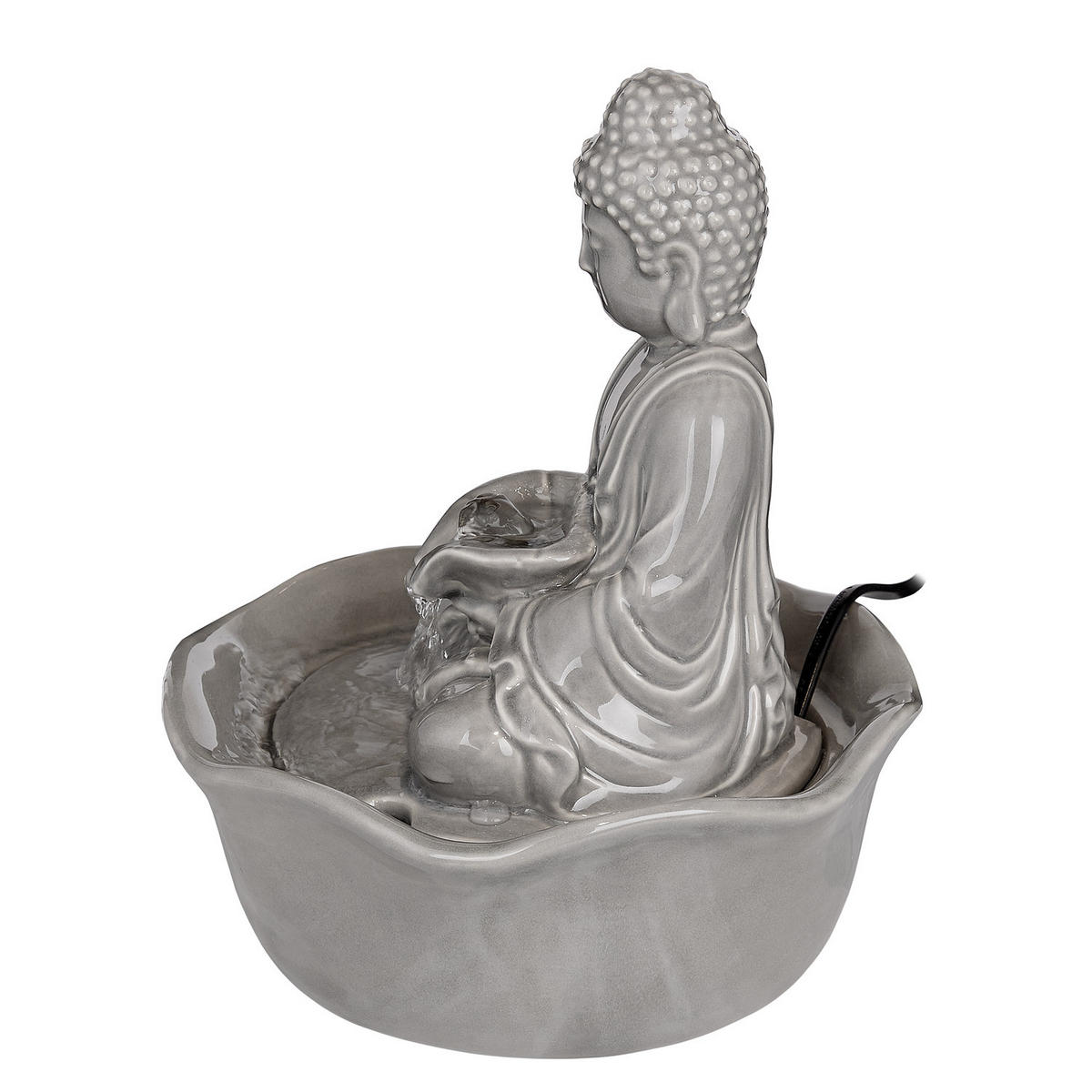 TISCHBRUNNEN Balance - Grau, Keramik (21/24/21cm) - Butlers