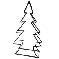 KAMINHOLZSTÄNDER Christbaum Schwarz 20/11/11 cm Metall - Schwarz, Metall (11/11/20cm) - Mondex
