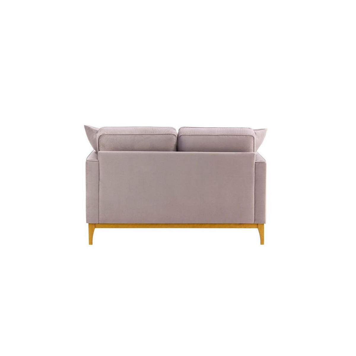 ZWEISITZER-SOFA Linara-Velluto 14 - Lila, Holz/Textil (141/91/95cm)