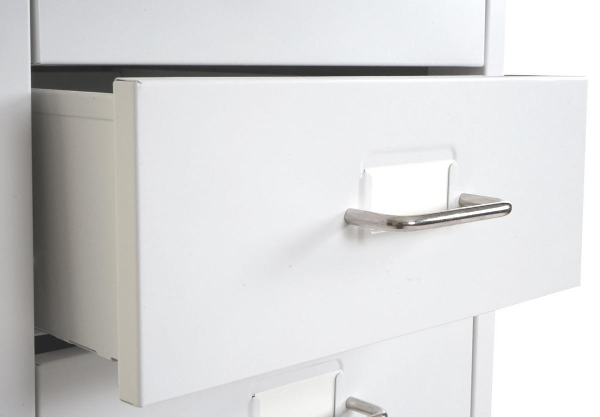 ROLLCONTAINER Housten 110x28x41cm 8 Schubladen Weiß - Weiß, Metall (28/110/41cm) - PROREGAL