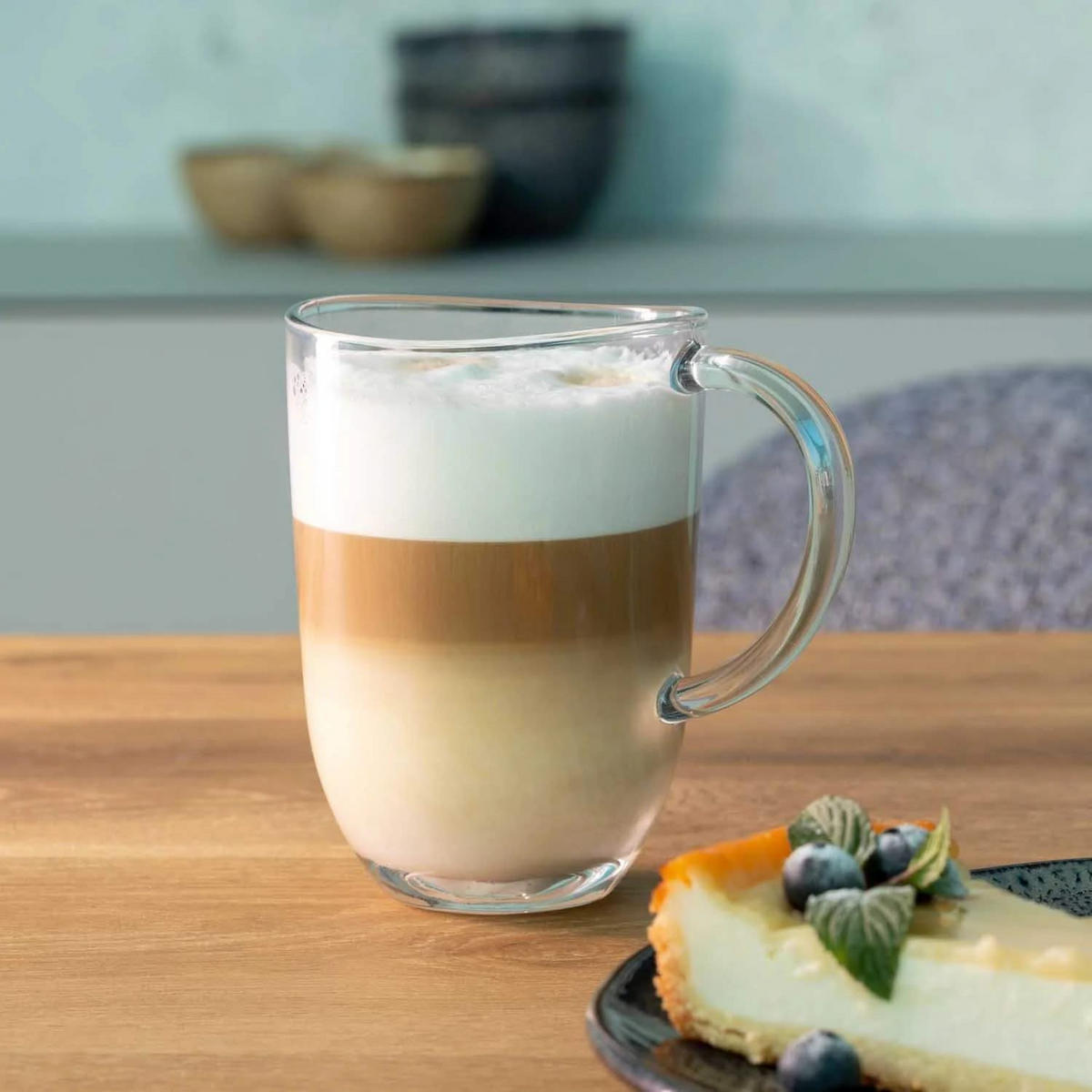 LATTE-MACCHIATO-GLAS Latte Macchiato Gläser Napoli 380 ml - 6 Stück - Hitzebeständig - Transparent, Glas - Leonardo