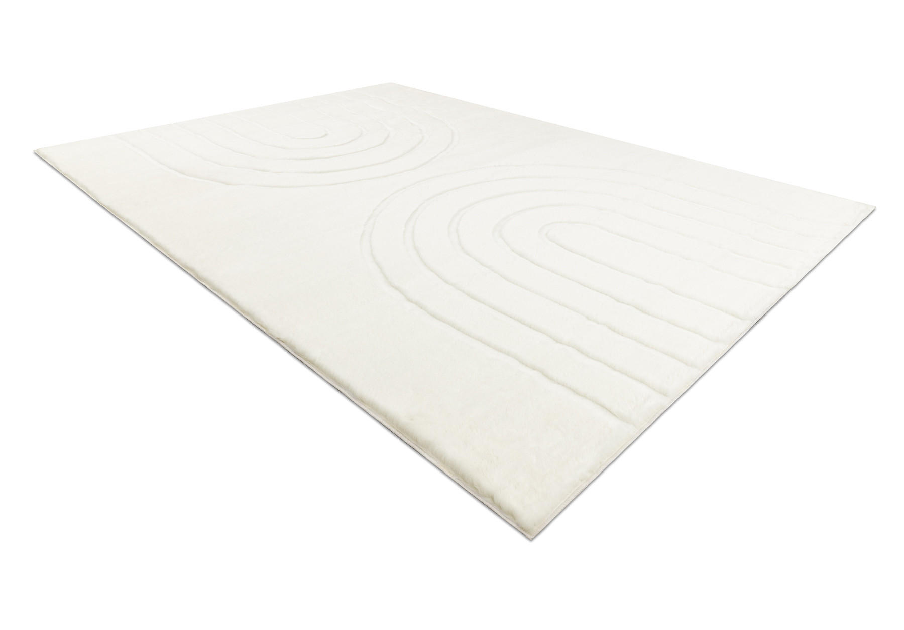 Thumbnail - rugsX Curvy, Weiß, Textil, Rechteckig, 200x290 cm, Teppiche & Böden, Teppiche