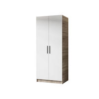 ŠATNÍ SKŘÍŇ GOLD Dub Craft & Bílá - bílá/medově dubová, kompozitní dřevo (78/205/52.5cm) - Kier Furniture
