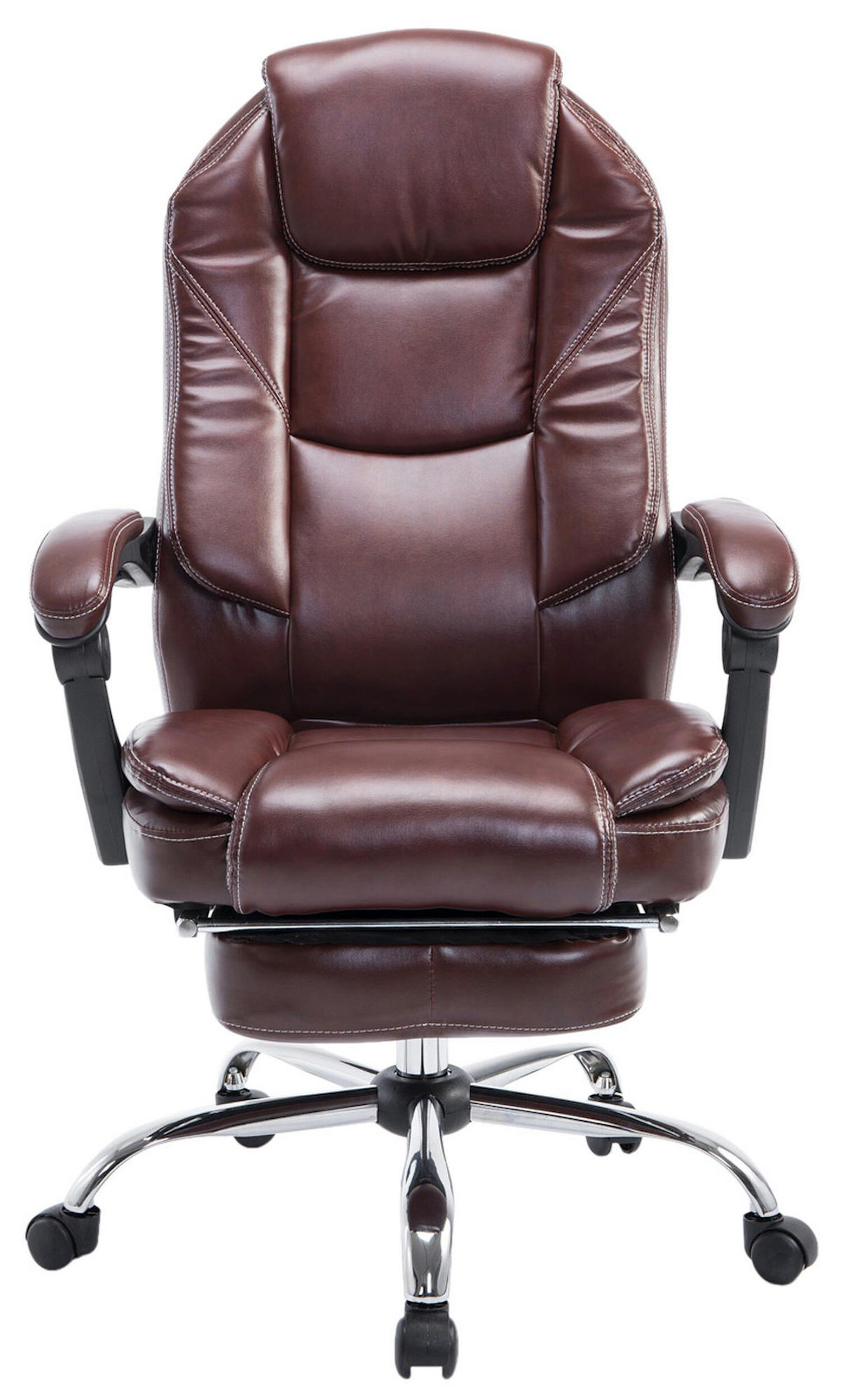 BÜROSTUHL Castan, Bordeauxrot - Rot, Textil/Metall (67/124/64cm) - TPFLiving