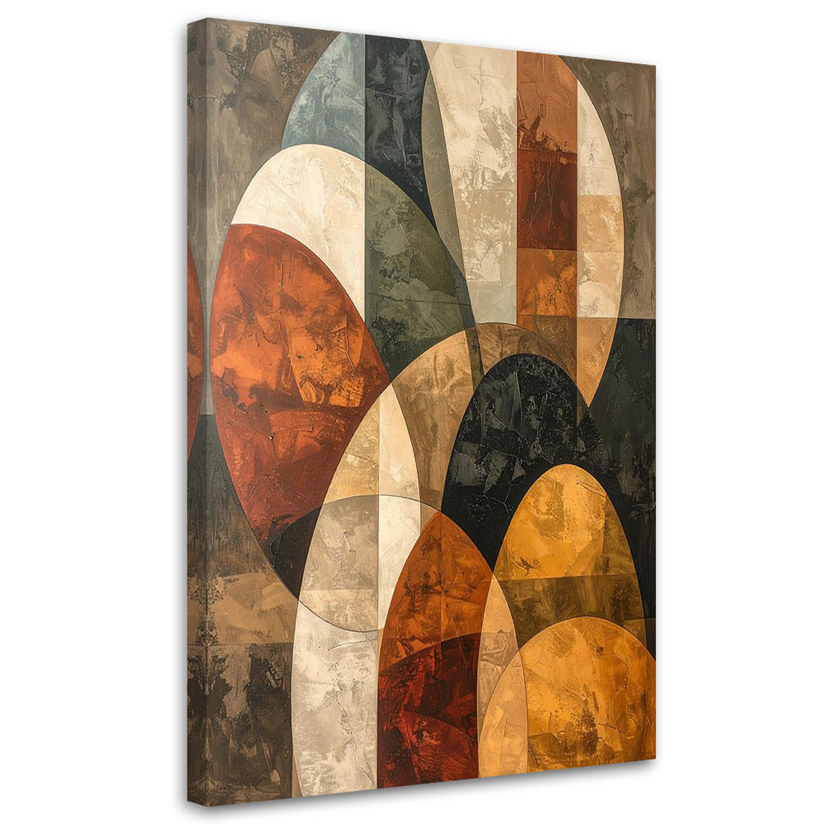 LEINWANDBILD Abstraktion 60x90cm - Braun, Textil (60/90cm) - Feeby