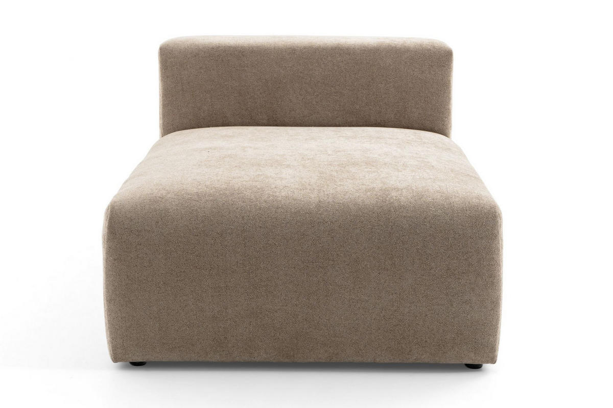 5-SITZER modulares Wohnlandschaft U XXL HEAVEN SET 6 Rechts, Breite 375 cm Webstoff Braun - Schwarz/Braun, Holz/Kunststoff (245/73/375cm) - Muffo