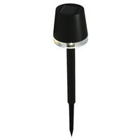 SOLARLAMPE Basic Schwarz 8/8/29 cm Kunstoff - Schwarz, Kunststoff (8/8/29cm) - Mondex