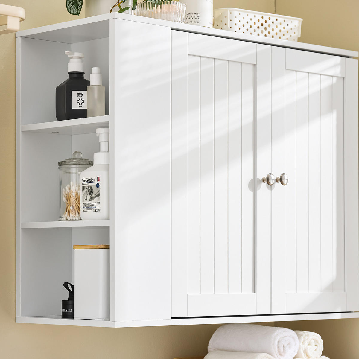 HÄNGESCHRANK Weiß - Weiß, Holzwerkstoff (75/60/30cm) - SoBuy