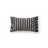 OUTDOORKISSEN Morty Schwarz/Weiß 30x50 cm - Schwarz, Textil (30/50cm) - benuta Pure