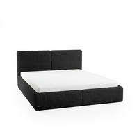 POLSTERBETT Doppelbett Sarria Slim Schwarz (Anthology 19) 160x200 cm - Schwarz, Textil (160/200cm) - Meblito
