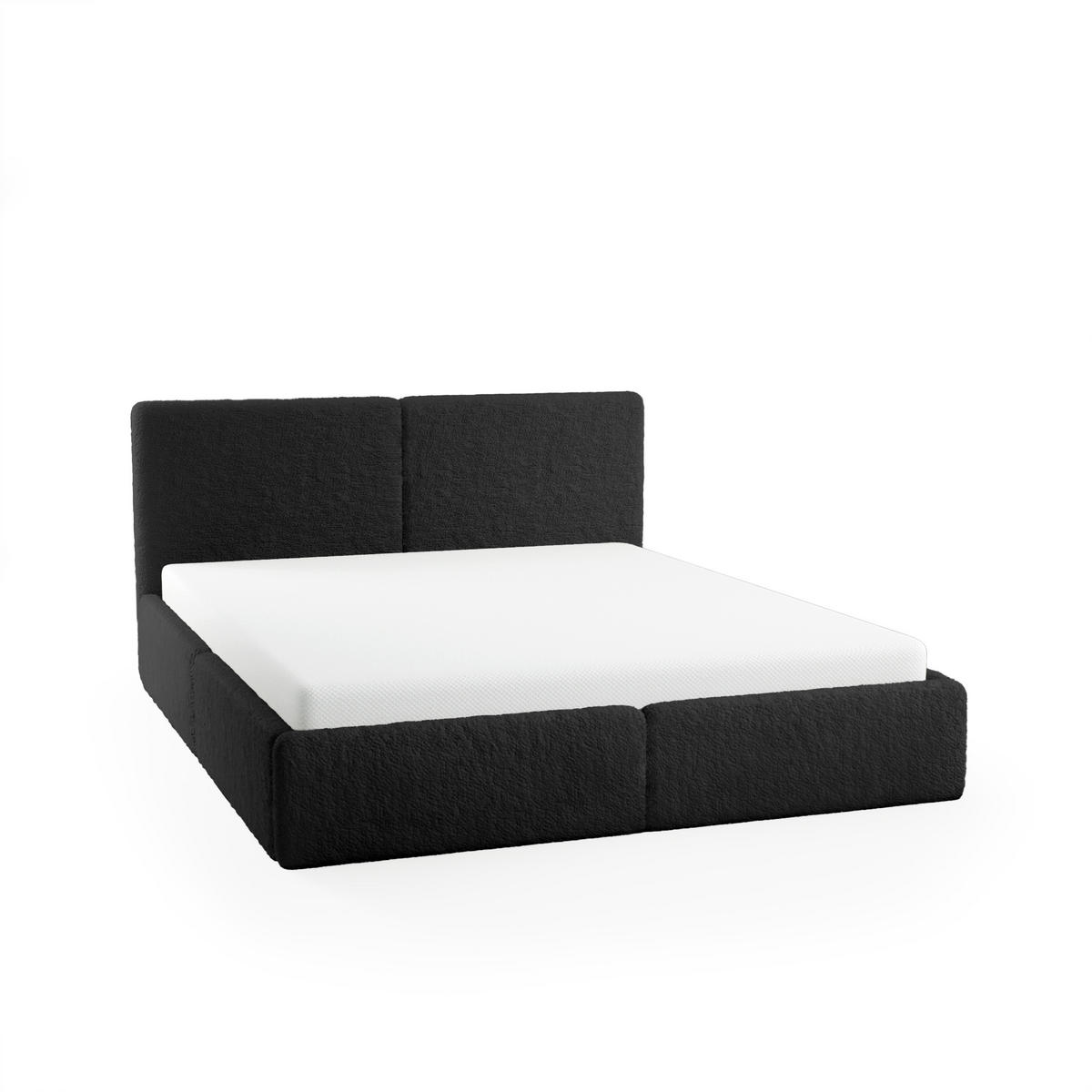 POLSTERBETT Doppelbett Sarria Slim Schwarz (Anthology 19) 160x200 cm - Schwarz, Textil (160/200cm) - Meblito