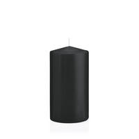 STUMPENKERZEN Schwarz Ø 78 x 150 mm, 8 Stück - Schwarz, Paraffin (8/15cm) - Wiedemann Kerzen