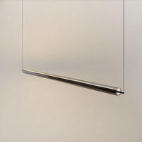 LED-HÄNGELAMPE Ranya Schwarz/Rauch 160cm - Schwarz/Grau, Glas (160/7/7cm) - s.luce