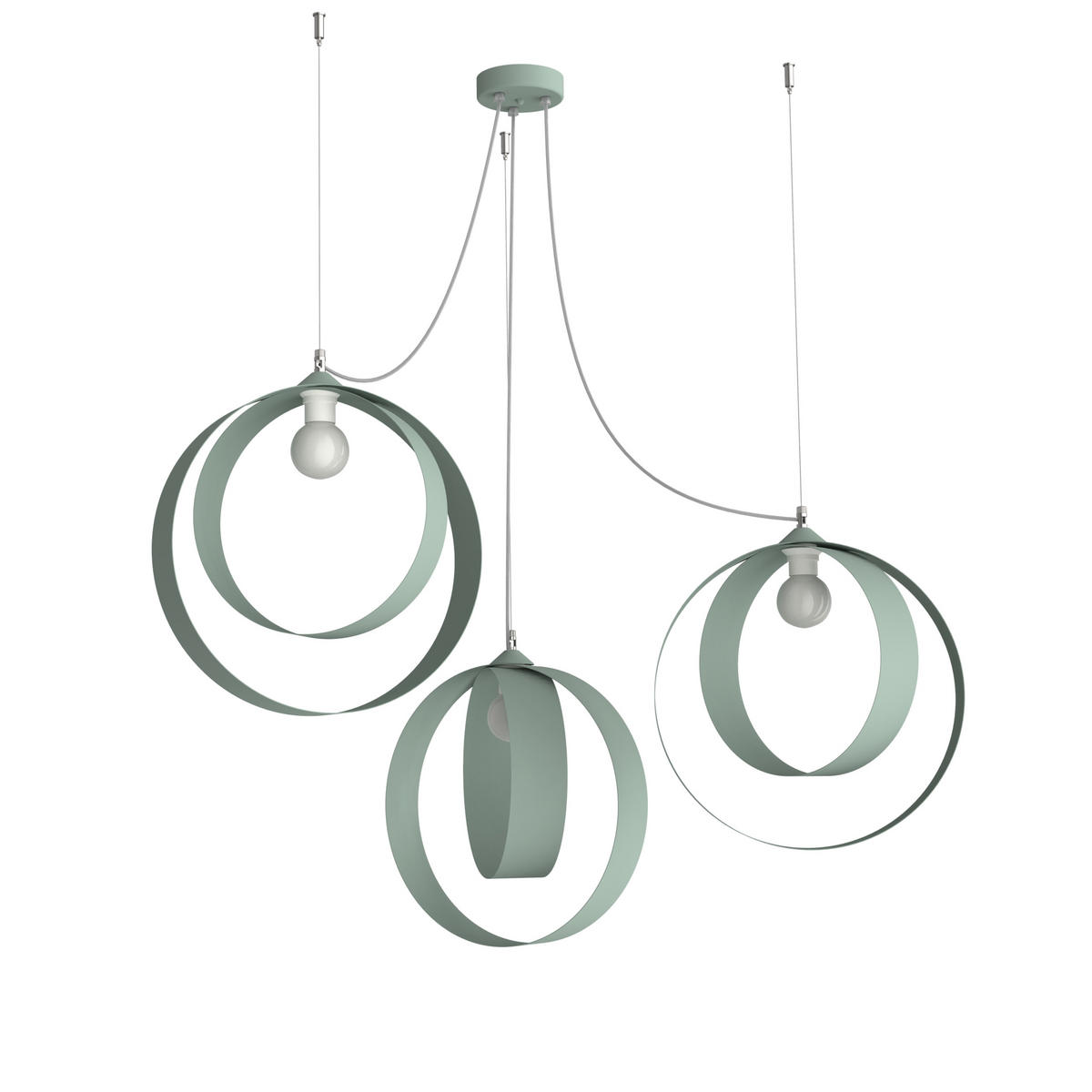 HÄNGELEUCHTE - Grün, Metall (40/40/120cm) - Lumicom