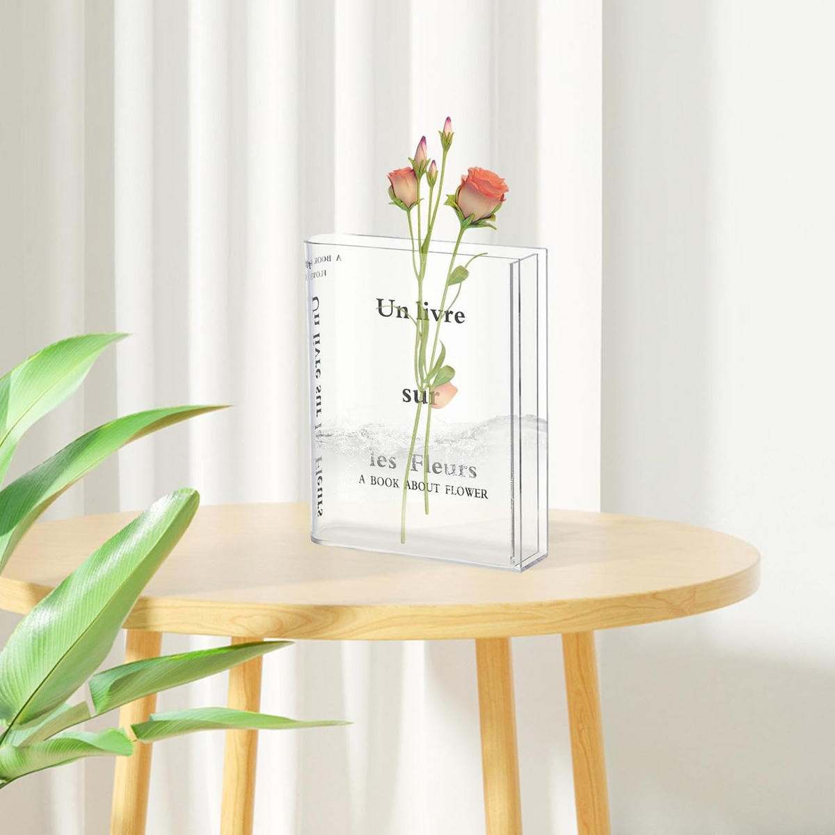 VASE 19 x 15 x 4 cm Acryl - Transparent, Kunststoff (4cm) - LIBRATON