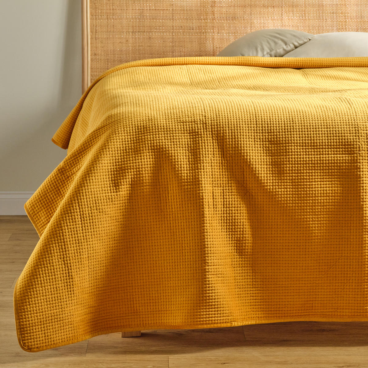 TAGESDECKE Pontoso - Dunkelgelb, Textil (200/220cm) - home&you