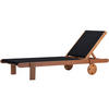 SONNENLIEGE saïgon Schwarz - Schwarz, Metall (71/35/193cm) - Habitat Garten