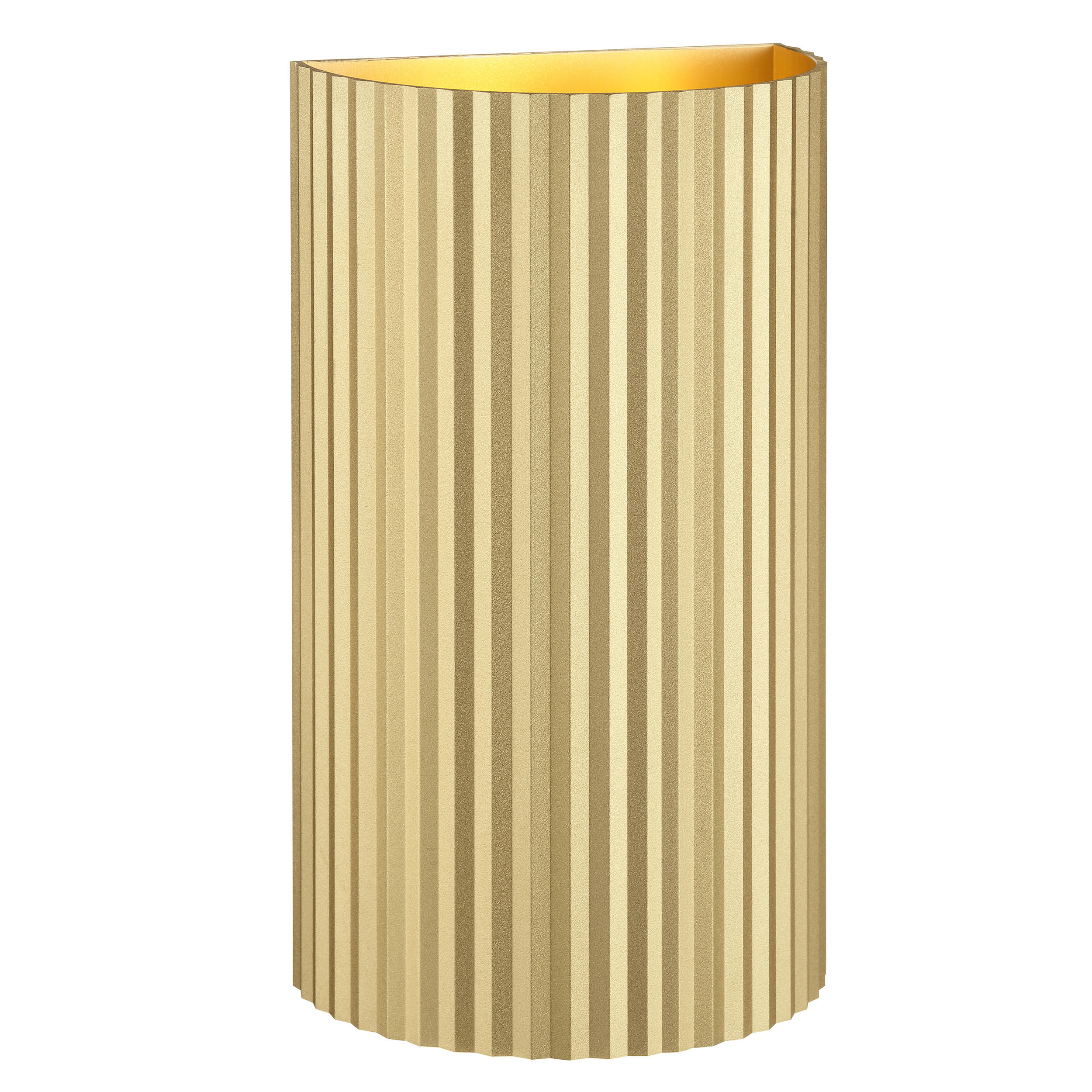 WANDLEUCHTE Undula Gold matt 6/10/18 cm - Goldfarben, Metall (10/18/6cm) - Brilliant