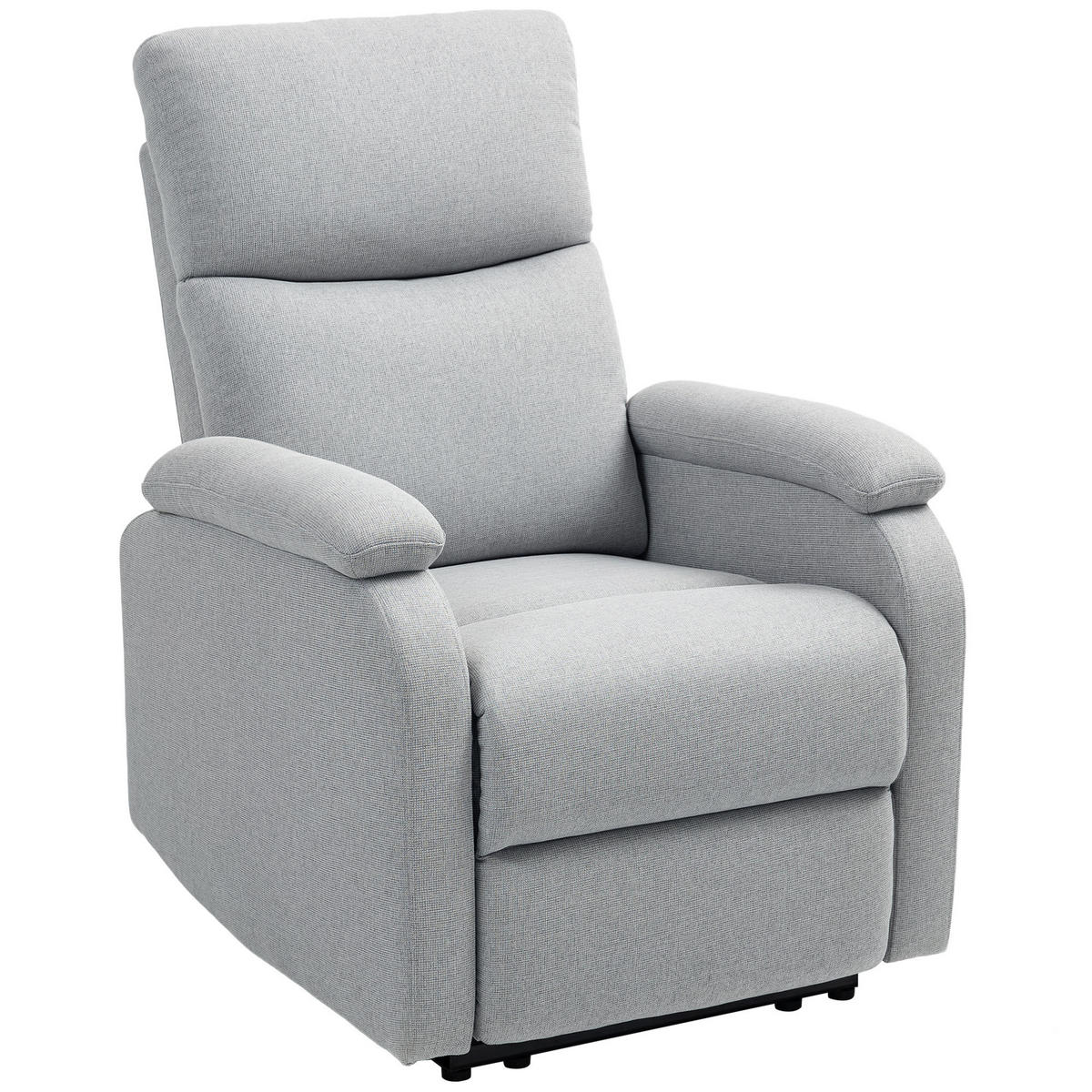 RELAXSESSEL, mit Liegefunktion, bis 150 kg belastbar, Grau - Grau, Metall (91.5/103/69cm) - HOMCOM