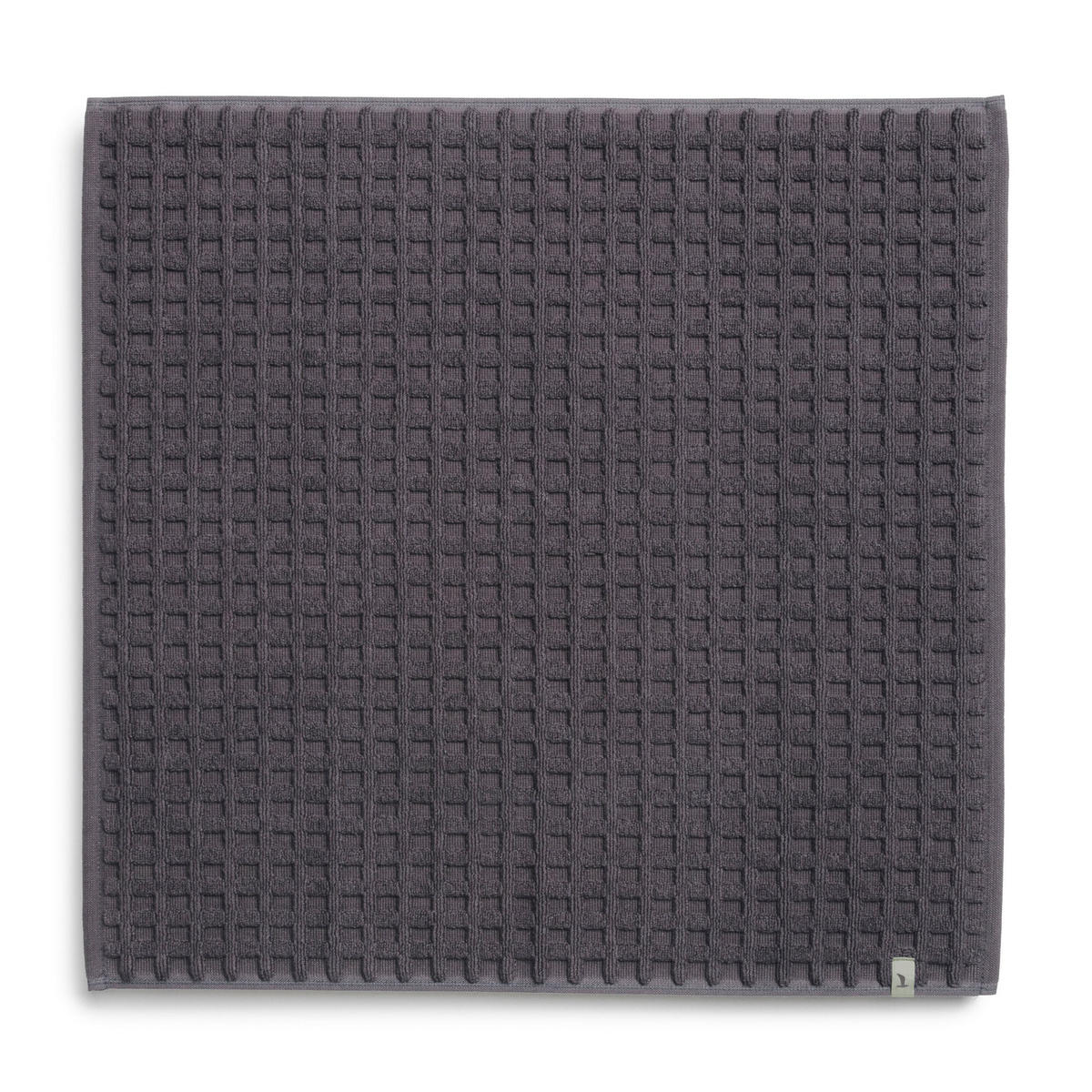 BADTEPPICH PIQUÉE 60X60 CM - Graphitfarben, Textil (60/60cm) - MÖVE
