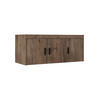 AUFSATZSCHRANK Storicos Eiche Lefkas 133/55,5/53 cm - 3T Modern - Braun, Holzwerkstoff/Kunststoff (133/55/53cm) - AX Living