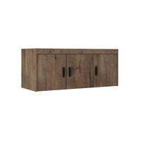 AUFSATZSCHRANK Storicos Eiche Lefkas 133/55,5/53 cm - 3T Modern - Braun, Holzwerkstoff/Kunststoff (133/55/53cm) - AX Living