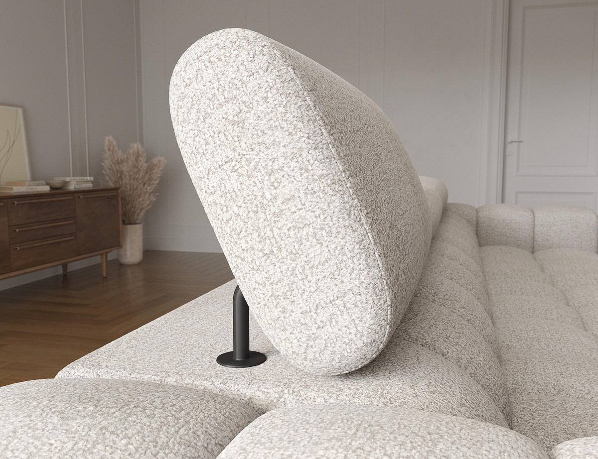 ECKSOFA Neviro L - Braun (Royal 20) - Braun, Holzwerkstoff (285/181cm) - Möblo