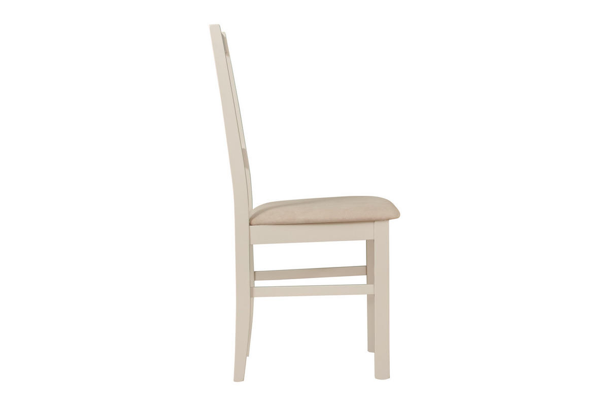 STUHL Nilo 10 (2er Set) - Ecru/Cappuccino, Holz (43/94/40cm) - Leaf Design