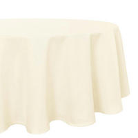 TISCHDECKE Rund 120 cm Leinenoptik Champagner - Creme, Textil (120/120/1.5cm)