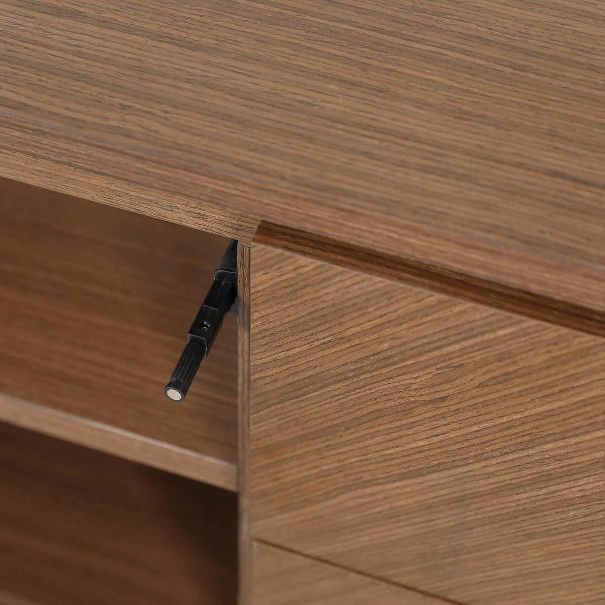 WASCHBECKENUNTERSCHRANK - Walnussfarben, Holzwerkstoff/Metall (80/60/40cm) - home24