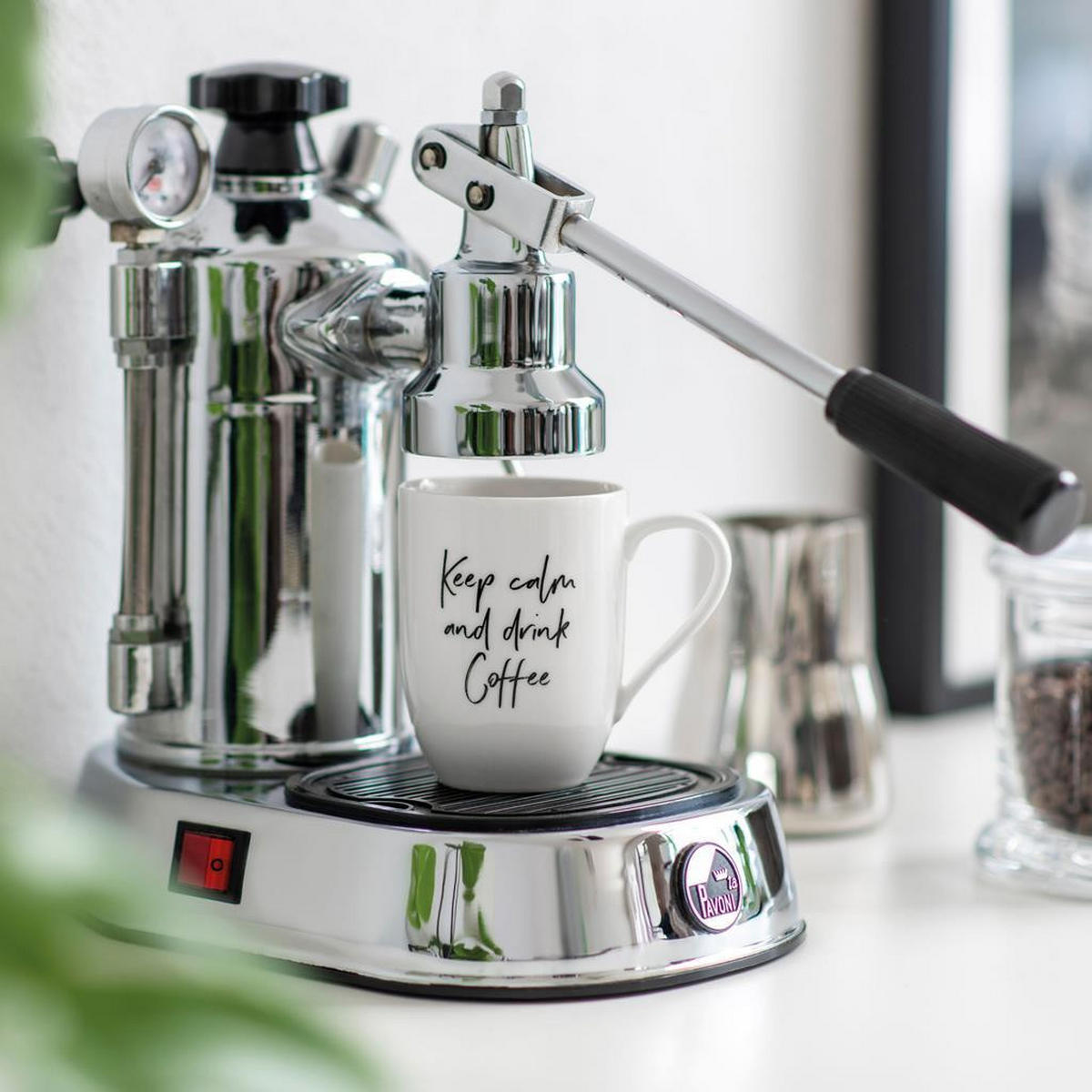 BECHER 'KEEP CALM AND DRINK COFFEE' Statement weiß 290 ml 6er Set - Weiß, Keramik (0.29L) - Villeroy & Boch