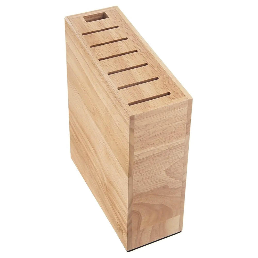 MESSERBLOCK Gummibaum mit Fächern Natur - Naturfarben, Holz (7/23/20cm) - Orion 