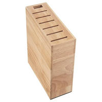 MESSERBLOCK Gummibaum mit Fächern Natur - Naturfarben, Holz (7/23/20cm) - Orion 