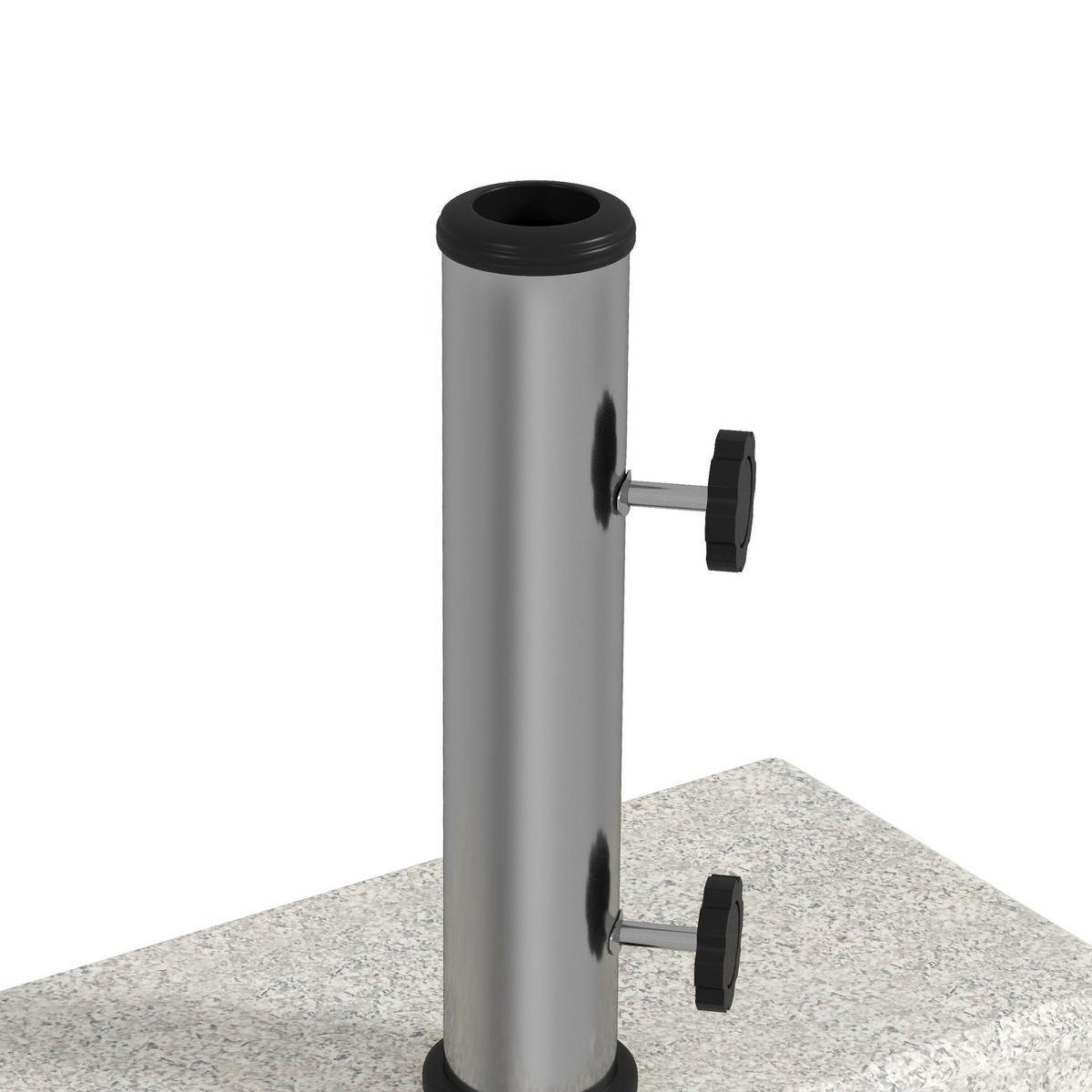 SONNENSCHIRMSTÄNDER 25 kg Granit grau - Grau, Metall (45/22.5cm) - LEBENLANG