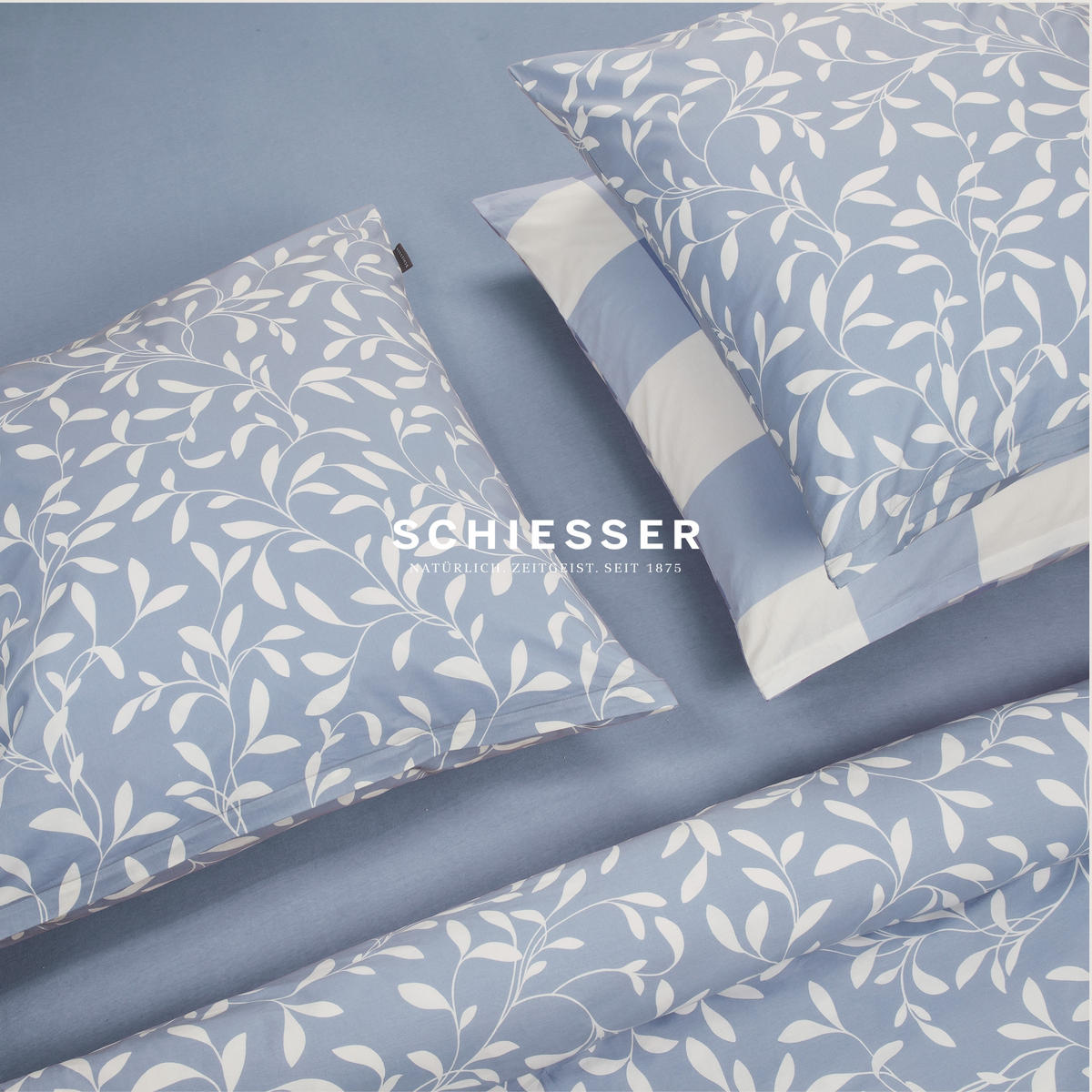 BETTWÄSCHESET Melvin - Renforcé - 2-teilig - 135 x 200 cm - Hellblau - Hellblau, Textil (135/200cm) - SCHIESSER