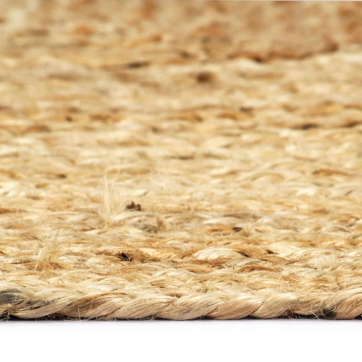 HANDWEBTEPPICH Rechteckig 80/160 cm aus Geflochtene Jute Natur - Naturfarben, Textil (80/160cm) - vidaXL
