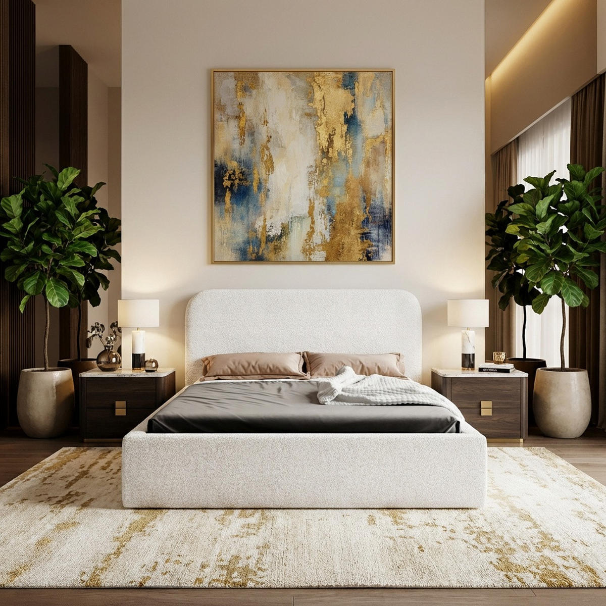 POLSTERBETT LAVINO 140x200 mit Bettkasten & Metallgestell – Bouclé Stoff MONTE Mintgrün - Mintgrün, Textil (140/200cm) - Luxkor24
