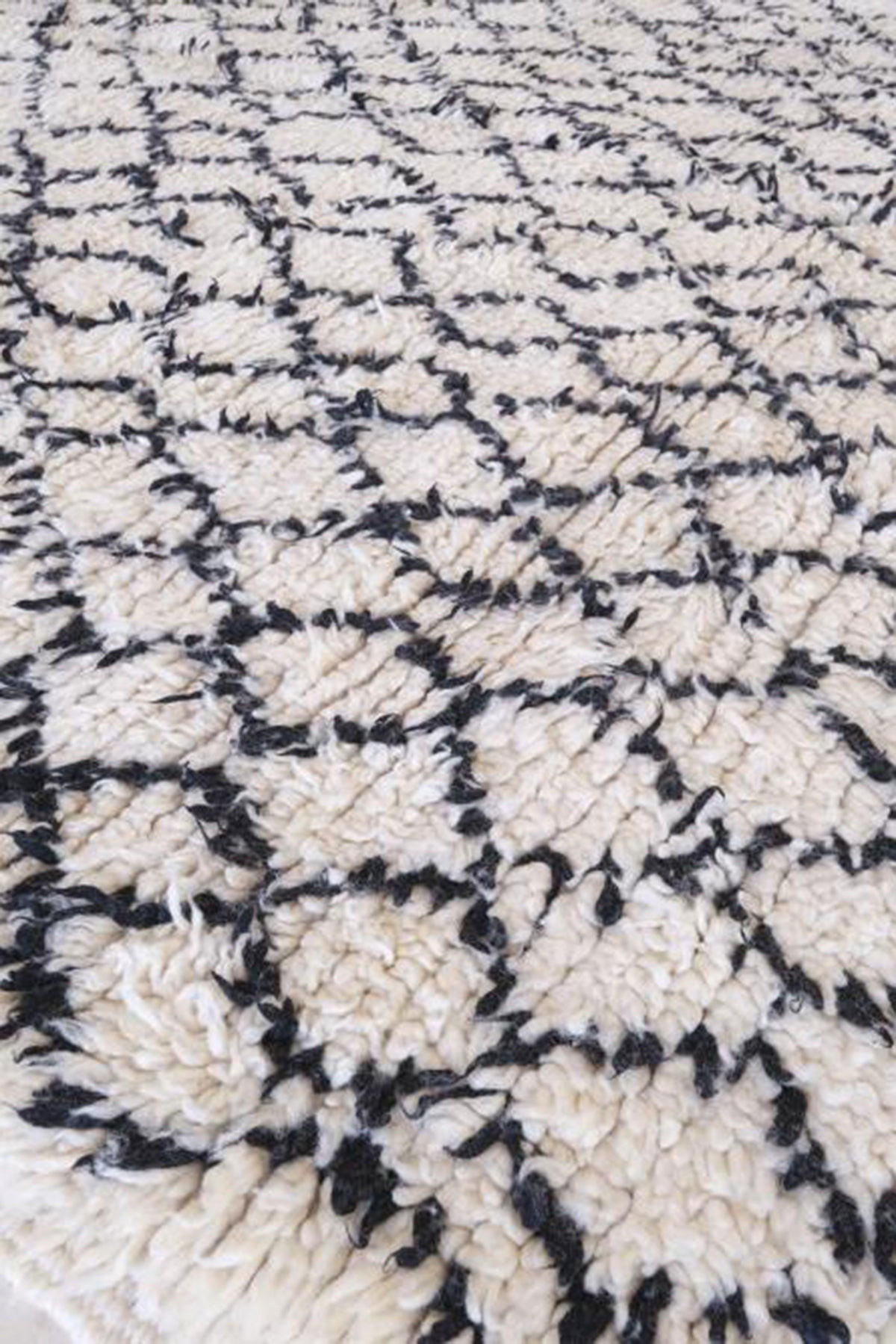 BERBERTEPPICH aus reiner Wolle 193x 407 cm - Weiß, Naturmaterialien (193/407cm) - AFK Living