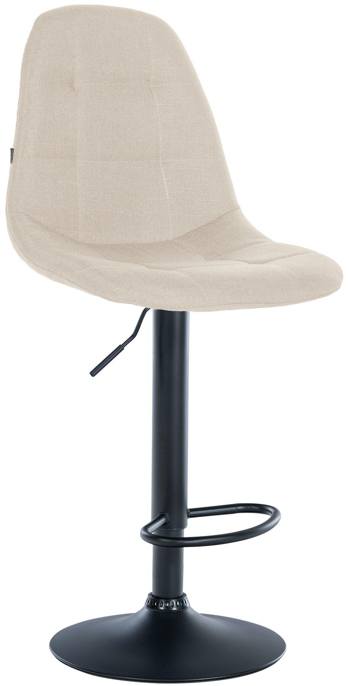 BARHOCKER Metall creme - Creme, Textil/Metall (47/99/56cm) - CLP