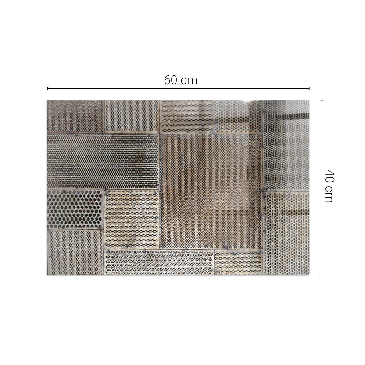 GLASPLATTE für Kamin 60x40 cm Beige - Beige, Glas (60/40/0.4cm) - ArtPrintCave