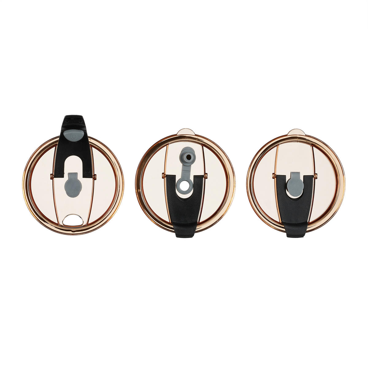 10xTRINKGLÄSER - Hellbraun, Glas/Kunststoff - Relaxdays