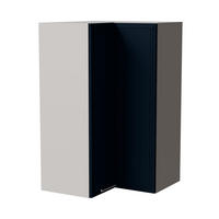 ECKHÄNGESCHRANK Salo W14/60 Grau / Indigo Matt 60 / 60 / 96cm - Dunkelblau/Grau, Holz/Holzwerkstoff (60/96/60cm) - Feldmann-Wohnen