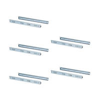 KUGELFÜHRUNGEN Höhe 45mm, Tiefe 450mm, Vollauszug, verzinkt 5er-set - Zinkfarben, Metall (13/6/50cm) - EMUCA
