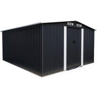 METALL-GARTENHAUS boston Grau - Grau, Metall (390/193/338cm) - Habitat Garten